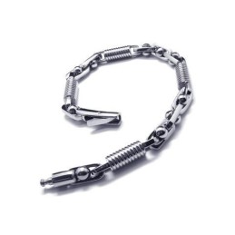 Men's Boy'S Silver 316L Pure Titanium Charm Bracelet