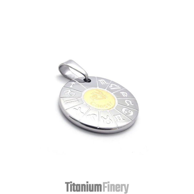 Cancer Titanium Pendant Cancer Titanium Pendant