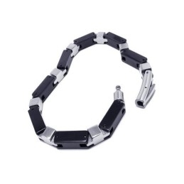Men's Boy'S Silver Pure Titanium Chain Charm Bracelet
