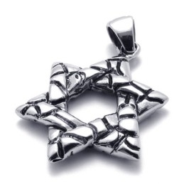 Lucky Hexagram Titanium Pendant