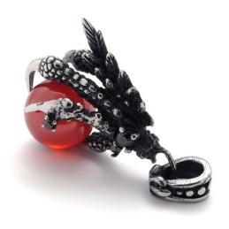 Claw Gem Titanium Pendant