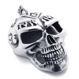 Skull Mask Titanium Pendant