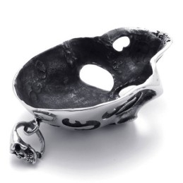 Skull Mask Titanium Pendant