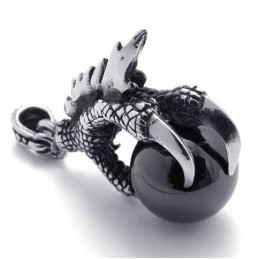 Claw Gem Titanium Pendant
