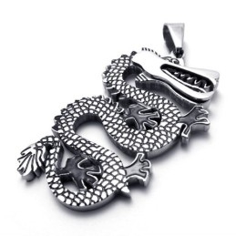 Black Dragon Titanium Pendant