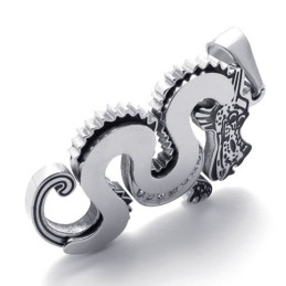 Silver Dragon Titanium Pendant