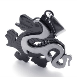 Black Dragon Titanium Pendant