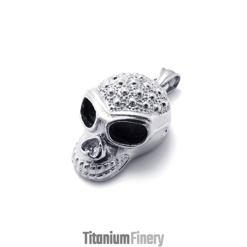 Skull Mask Titanium Pendant Skull Mask Titanium Pendant