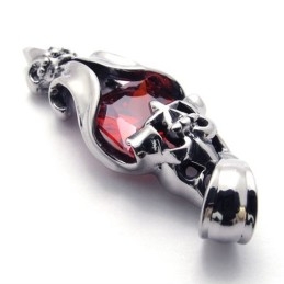 Red Diamond Titanium Pendant