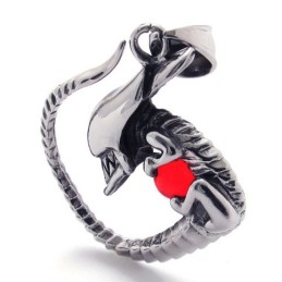 Red Diamond Titanium Pendant