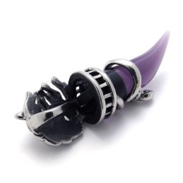 Purple Horn Titanium Pendant