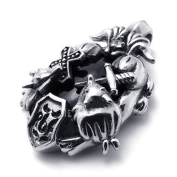 Cross Black Gem Titanium Pendant
