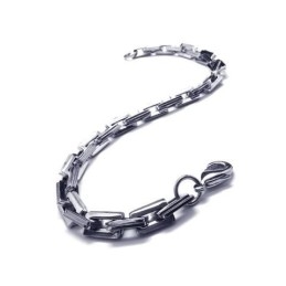 Men's Boy'S Charm Silver Pure Titanium Links Bracelet
