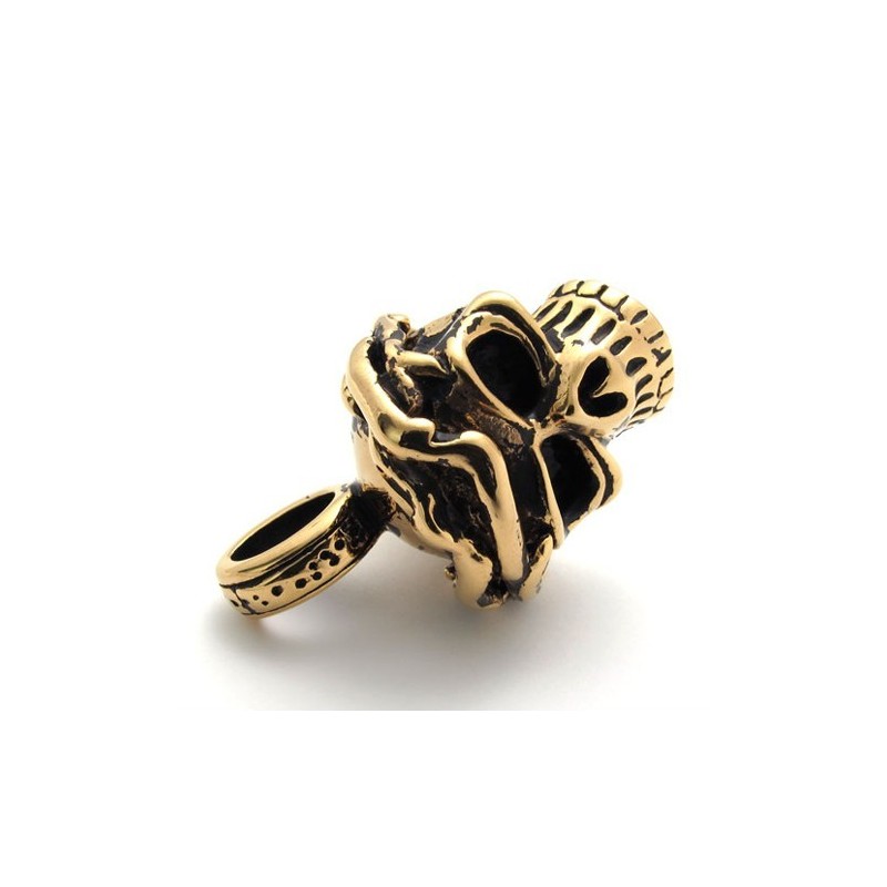 Gold Skull Titanium Pendant Gold Skull Titanium Pendant