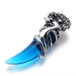 Blue Horn Titanium Pendant