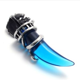 Blue Horn Titanium Pendant