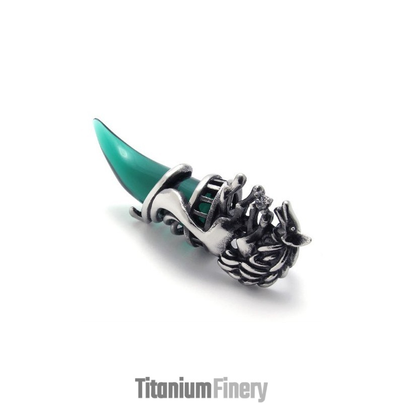 Green Horn Titanium Pendant Green Horn Titanium Pendant