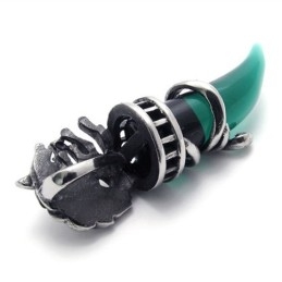 Green Horn Titanium Pendant