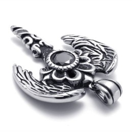 Wings Gem Titanium Pendant