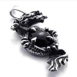 Dragon Gem Titanium Pendant