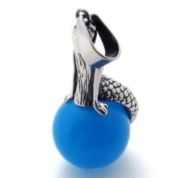 Mermaid Gem Titanium Pendant