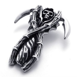 Ghost Skull Titanium Pendant
