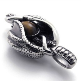 Wing Claw Gem Titanium Pendant