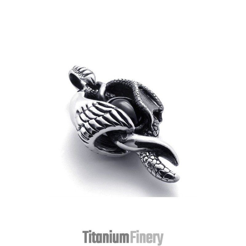 Wing Claw Gem Titanium Pendant Wing Claw Gem Titanium Pendant