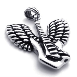 Wings Guitar Titanium Pendant