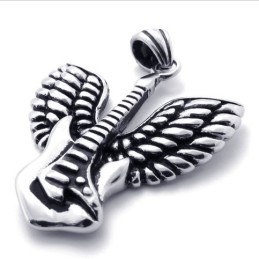 Wings Guitar Titanium Pendant