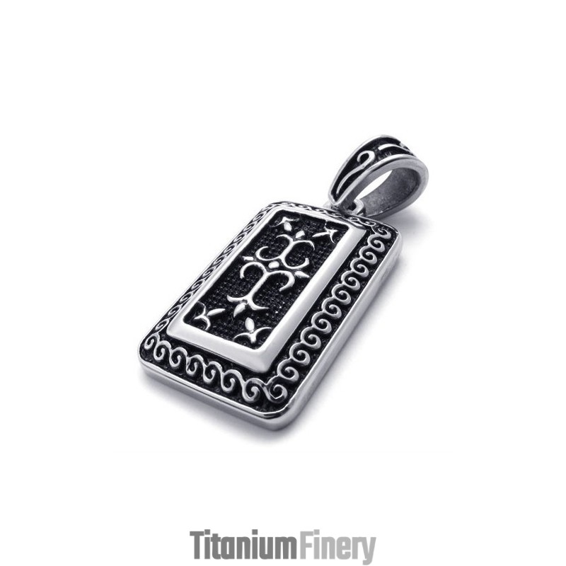 Dog Tag Titanium Pendant Dog Tag Titanium Pendant
