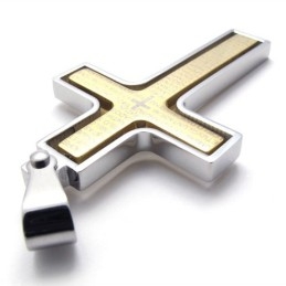 Gold Titanium Cross Pendant