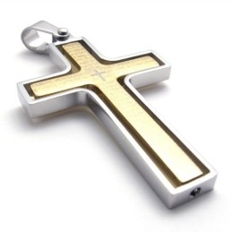 Gold Titanium Cross Pendant