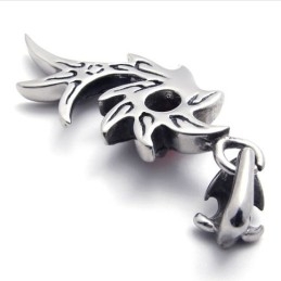 Black Diamond Mermaid Titanium Pendant