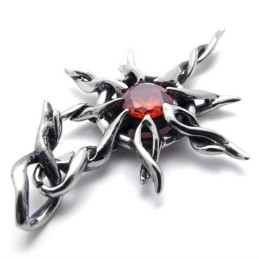 Red Diamond Titanium Pendant