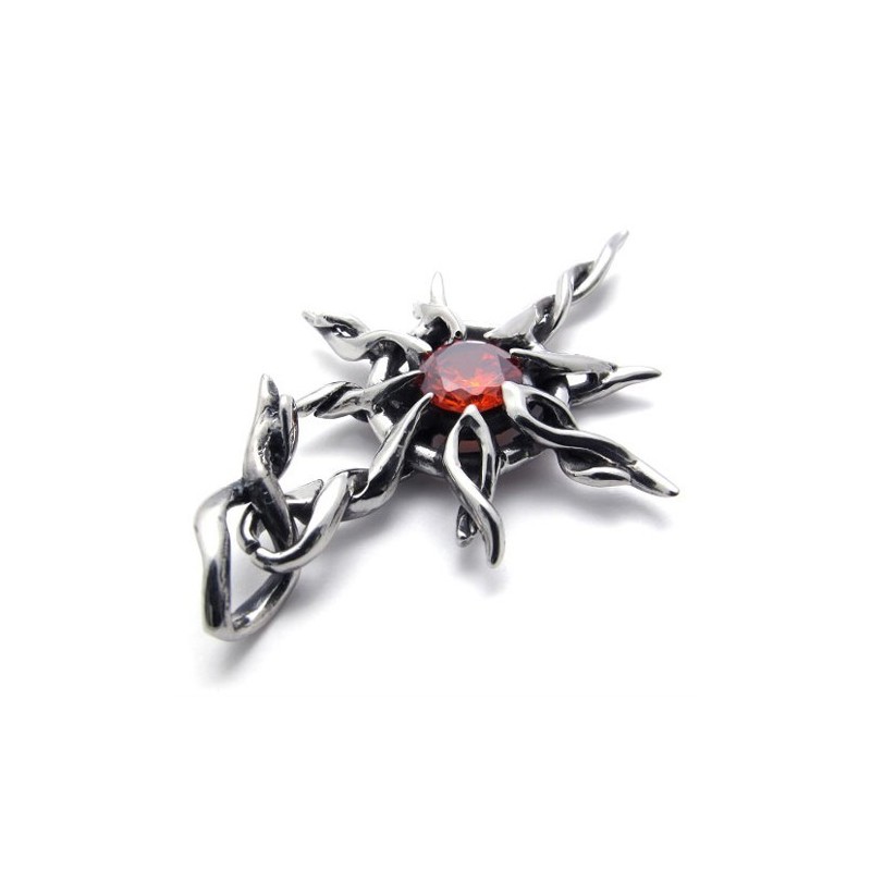 Red Diamond Titanium Pendant Red Diamond Titanium Pendant