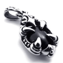 Claw Gem Titanium Pendant