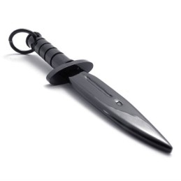 Black Dagger Titanium Pendant