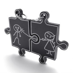 Black Lovers Titanium Pendant