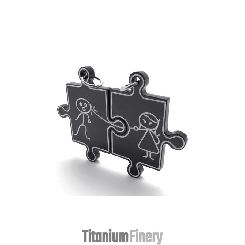 Black Lovers Titanium Pendant