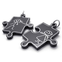 Black Lovers Titanium Pendant