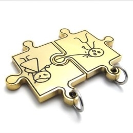Gold Lovers Titanium Pendant