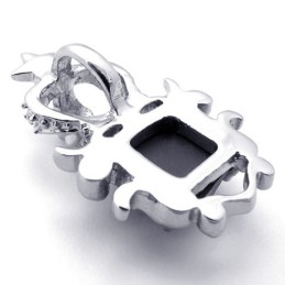 Gem Crown Titanium Pendant