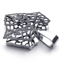Black Leaf Lovers Titanium Pendant
