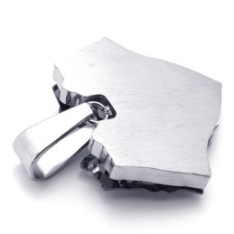 Hollow Leaf Titanium Pendant