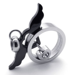 Black Angel Titanium Pendant