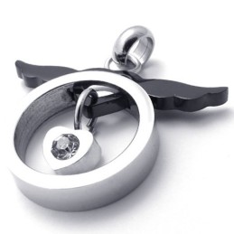 Black Angel Titanium Pendant
