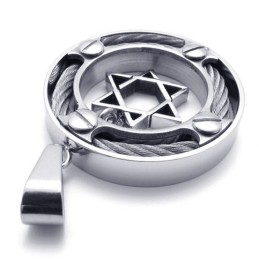 Cable Ring Lovers Titanium Pendant
