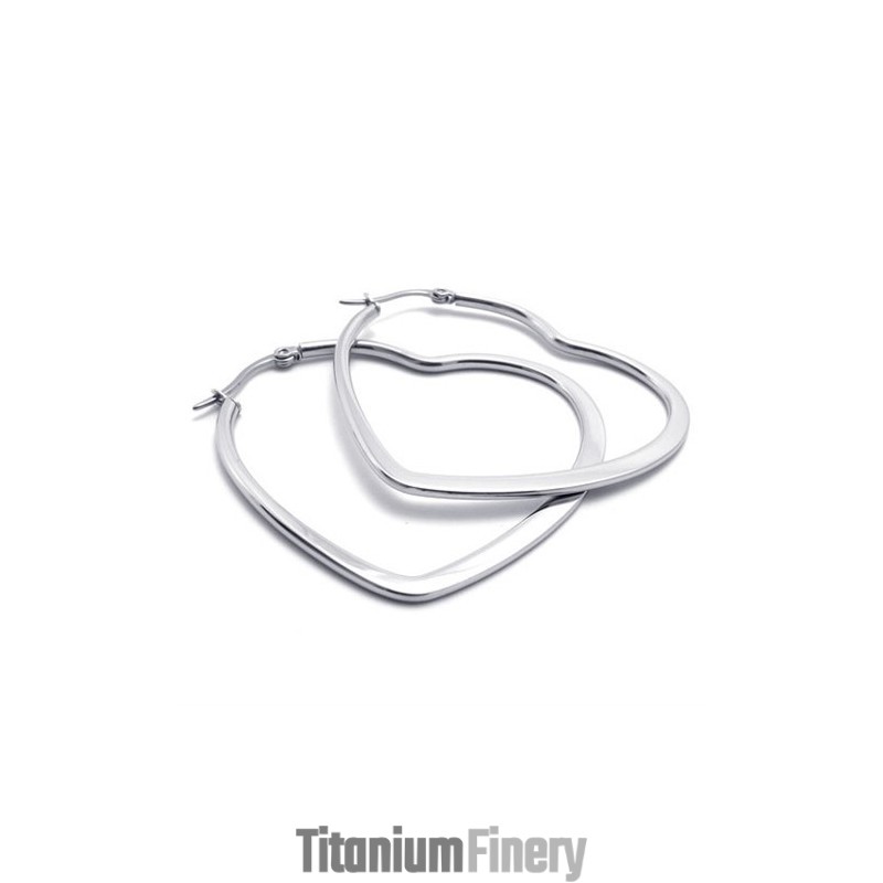 Heart Titanium Earrings Heart Titanium Earrings