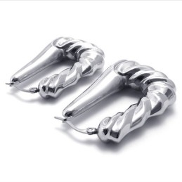 Pipe Titanium Earrings
